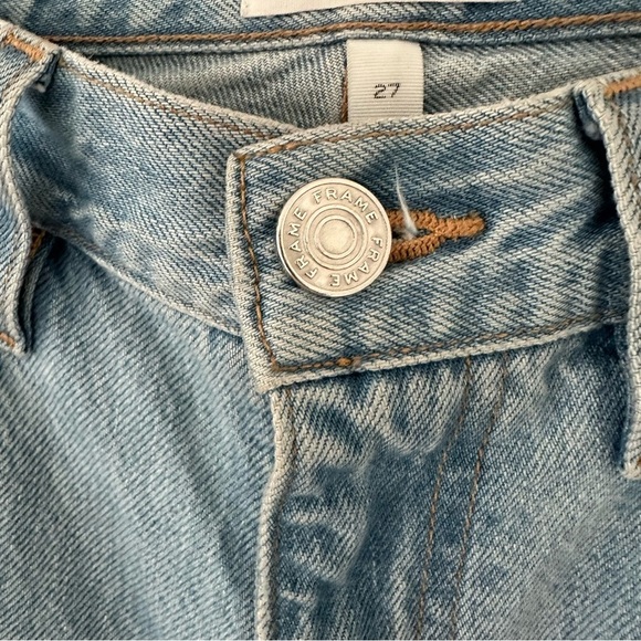 FRAME High Rise Baggy Pocket Jeans/Wide Leg in Genoa/Light Wash/size 27 - Picture 13 of 13